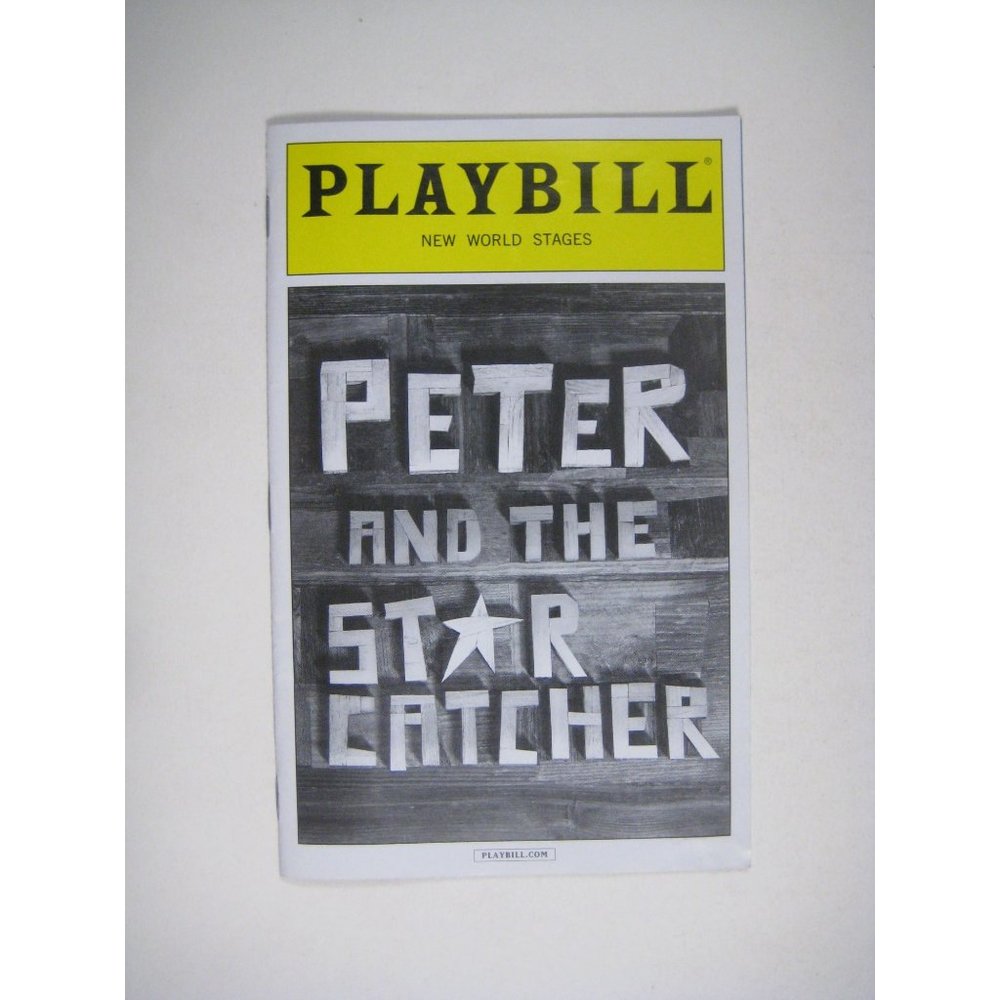 Playbill Peter and Star Catcher Playbill Atkinson Theatre August 2013 Holmes